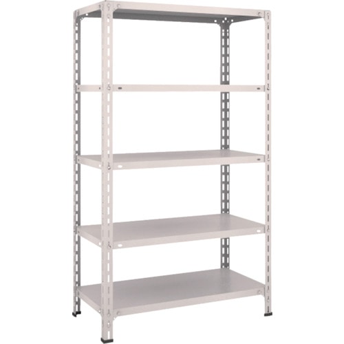 トラスコ中山 TRUSCO スチールラック 軽量棚開放型 W875XD450XH1500 5段 ネオグレー(ご注文単位1台)【直送品】