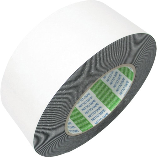 トラスコ中山 日東 発泡ブチルゴム基材両面テープ No.541 50mm×10m ブラック(ご注文単位1巻)【直送品】