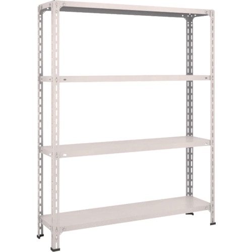 トラスコ中山 TRUSCO スチールラック 軽量棚開放型 W1200XD300XH1500 4段 ネオグレー(ご注文単位1台)【直送品】