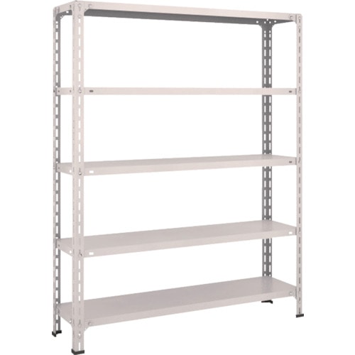 トラスコ中山 TRUSCO スチールラック 軽量棚開放型 W1200XD300XH1500 5段 ネオグレー(ご注文単位1台)【直送品】
