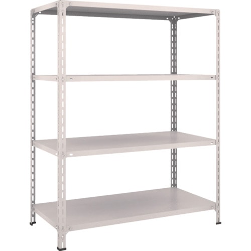 トラスコ中山 TRUSCO スチールラック 軽量棚開放型 W1200XD600XH1500 4段 ネオグレー(ご注文単位1台)【直送品】