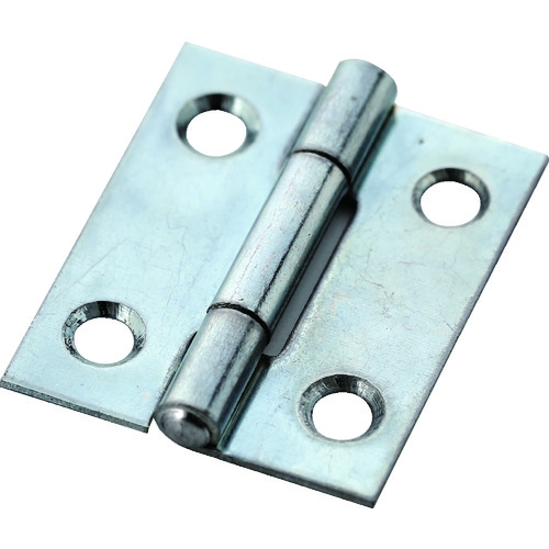 トラスコ中山 TRUSCO スチール製薄口普通蝶番 三価クロムメッキ仕上げ 全長25.5mm(ご注文単位1袋)【直送品】