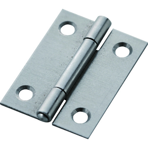 トラスコ中山 TRUSCO スチール製薄口普通蝶番 生地仕上げ 全長31.5mm (10個入)(ご注文単位1袋)【直送品】