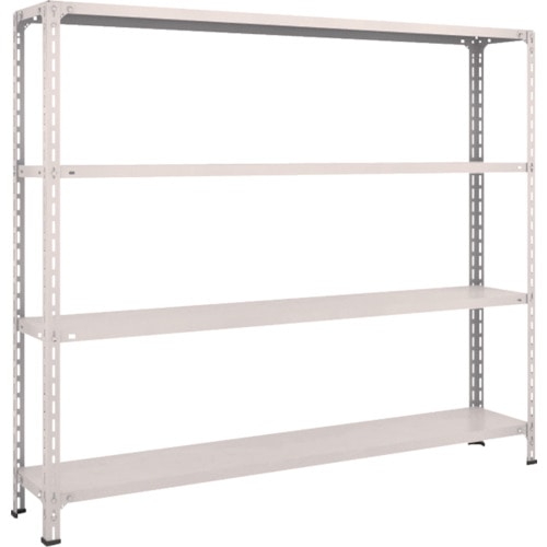 トラスコ中山 TRUSCO スチールラック 軽量棚開放型 W1800XD300XH1500 4段 ネオグレー(ご注文単位1台)【直送品】