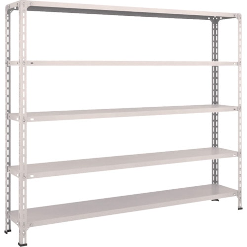 トラスコ中山 TRUSCO スチールラック 軽量棚開放型 W1800XD300XH1500 5段 ネオグレー(ご注文単位1台)【直送品】