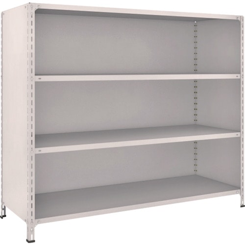 トラスコ中山 TRUSCO スチールラック 軽量棚背板・側板付 W1800XD600X1500 4段 ネオグレー(ご注文単位1台)【直送品】