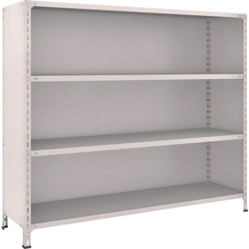 トラスコ中山 TRUSCO スチールラック 軽量棚背板・側板付 W1800XD450X1500 4段 ネオグレー(ご注文単位1台)【直送品】