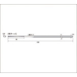 トラスコ中山 ナカニシ ダイヤモンドヤスリ #600 平テーパー 刃長30×刃幅2(ご注文単位1本)【直送品】