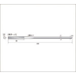 トラスコ中山 ナカニシ ダイヤモンドヤスリ #200 平テーパー 刃長30×刃幅4(ご注文単位1本)【直送品】