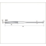 トラスコ中山 ナカニシ ダイヤモンドヤスリ #400 薄平 刃長40×刃幅5.5(ご注文単位1本)【直送品】