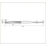 トラスコ中山 ナカニシ ダイヤモンドヤスリ #200 平 刃長50×刃幅6(ご注文単位1本)【直送品】
