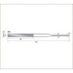 トラスコ中山 ナカニシ ダイヤモンドヤスリ #400 平 刃長50×刃幅6(ご注文単位1本)【直送品】