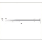トラスコ中山 ナカニシ ダイヤモンドヤスリ #120 丸 刃長50×刃幅3(ご注文単位1本)【直送品】