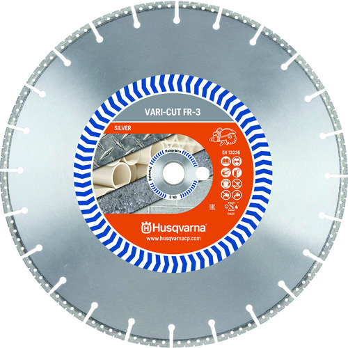 トラスコ中山 ハスクバーナ ダイヤモンドカッター VARI-CUT FR-3 Rescue 乾湿兼用 12インチ（ご注文単位1枚）【直送品】