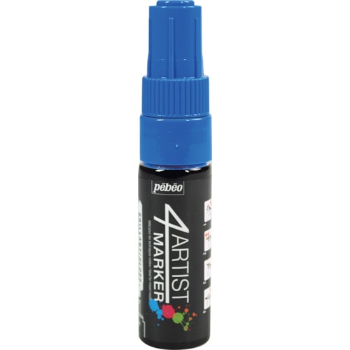 トラスコ中山 ペベオ 4アーティスト マーカー 8mmチズル ダークブルー(ご注文単位1本)【直送品】