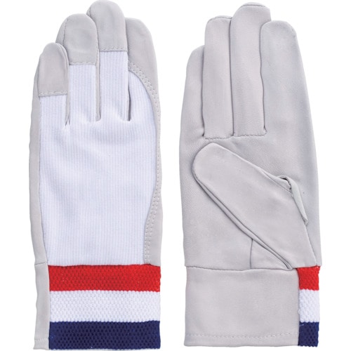 トラスコ中山 富士グローブ 牛本革手袋(袖口ゴムタイプ) F-806 白 M(ご注文単位1組)【直送品】