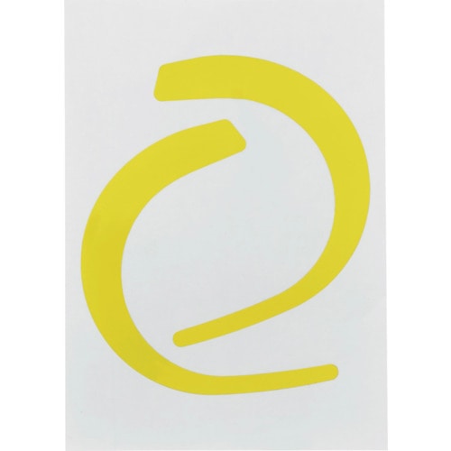 トラスコ中山 3M ランヤードフック用視認性シール(イエロー)(ご注文単位1枚)【直送品】