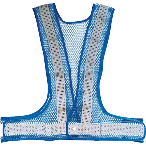 トラスコ中山 ミズケイ サマーベスト「涼風」(ブルー)（ご注文単位1枚）【直送品】