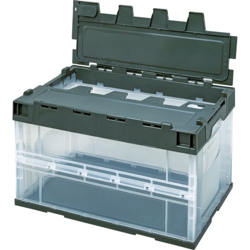 トラスコ中山 積水 ロック付フタ一体型オリコン OC-50L 透明OD(ご注文単位1個)【直送品】