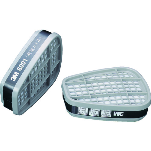 トラスコ中山 3M 防毒マスク用吸収缶 6001 2個入り(ご注文単位1組)【直送品】