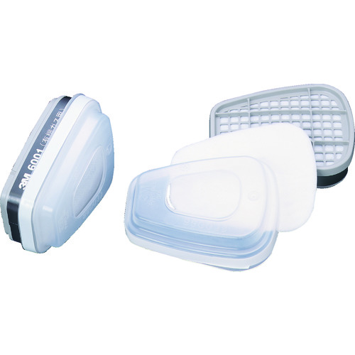 トラスコ中山 3M 防毒マスク用吸収缶 S1ろ過材付き 6001/5911-S1 2個入り(ご注文単位1組)【直送品】