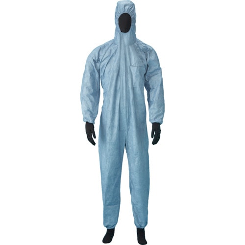 トラスコ中山 アゼアス タイベック(R)製続服 クラシックブルー Lサイズ（ご注文単位1着）【直送品】