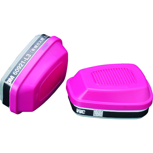 トラスコ中山 3M 有機ガス用吸収缶 L3ろ過材付き 60921-L3 2個入り(ご注文単位1組)【直送品】