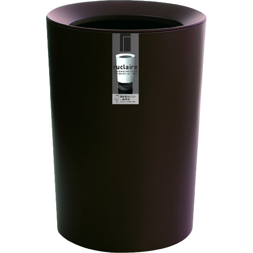 トラスコ中山 アスベル ルクレールCV 丸型 ブラウン(ご注文単位1個)【直送品】