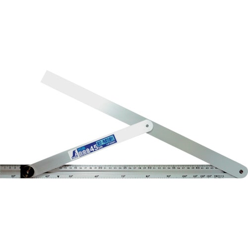 トラスコ中山 シンワ アルミ自由金 45cm 筋交・角度目盛付(ご注文単位1個)【直送品】
