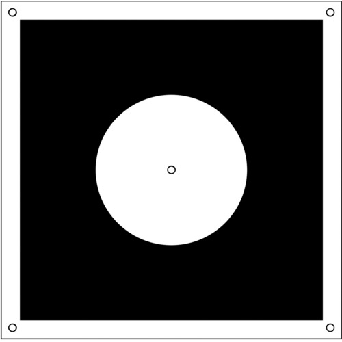 トラスコ中山 グリーンクロス ドローン用対空標識丸型（ご注文単位1枚）【直送品】