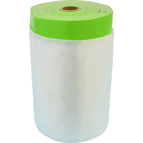 トラスコ中山 グリーンクロス 布ポリマスカー 3300幅x25M巻(ご注文単位1巻)【直送品】