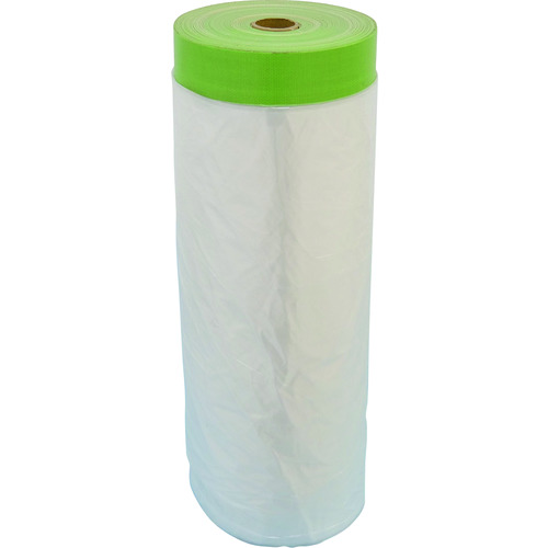 トラスコ中山 グリーンクロス 布ポリマスカー 3600幅x25M巻(ご注文単位1巻)【直送品】