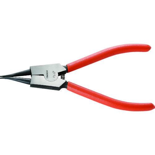 トラスコ中山 TRUSCO スナップリングプライヤー 軸用 Φ1.2 直爪63型(ご注文単位1個)【直送品】