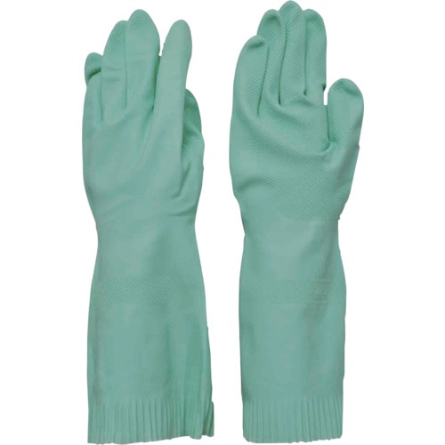 トラスコ中山 ダンロップ 天然ゴム厚手 裏毛付 L グリーン(ご注文単位1組)【直送品】