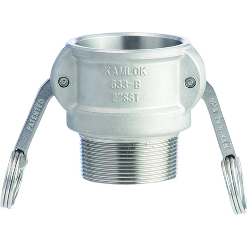 トラスコ中山 トヨックス カムロック カプラー オネジ ステンレス 633-BB 2-1/2インチ SST(ご注文単位1個)【直送品】