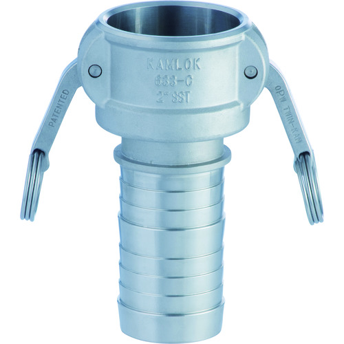 トラスコ中山 トヨックス カムロック カプラー ホースシャンク ステンレス 633-C 1-1/2インチ SST(ご注文単位1個)【直送品】