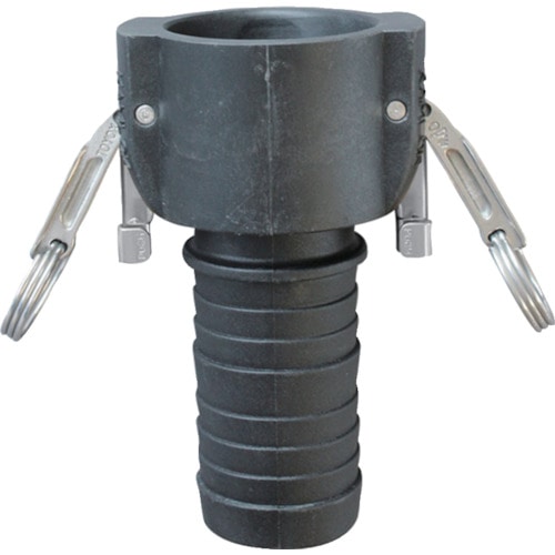 トラスコ中山 トヨックス カムロック ツインロックタイプカプラー ホースシャンク PP 633-CL 1インチ PP(ご注文単位1個)【直送品】