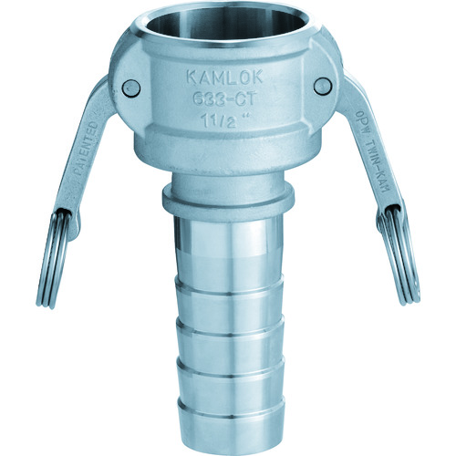 トラスコ中山 トヨックス カムロック カプラー ホースシャンク(細め) ステンレス 633-CT 1-1/2インチ SST(ご注文単位1個)【直送品】