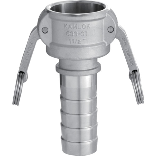 トラスコ中山 トヨックス カムロック カプラー ホースシャンク(細め) ステンレス 633-CT 1インチ SST(ご注文単位1個)【直送品】