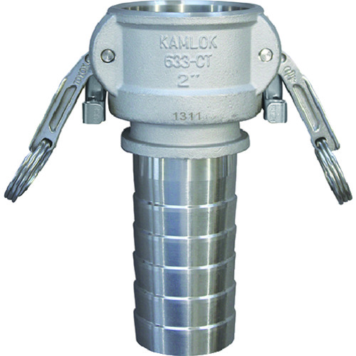 トラスコ中山 トヨックス カムロック ツインロックタイプカプラー ホースシャンク(細め) ステンレス 633-CTL 2インチ SST(ご注文単位1個)【直送品】