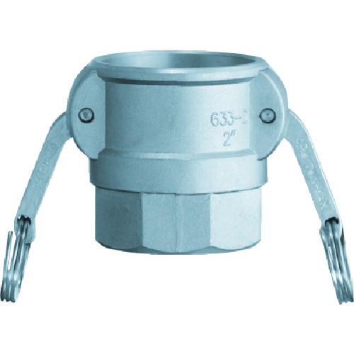 トラスコ中山 トヨックス カムロック カプラー メネジ アルミ 633-DB 1-1/2インチ AL(ご注文単位1個)【直送品】