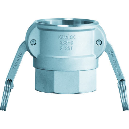 トラスコ中山 トヨックス カムロック カプラー メネジ ステンレス 633-DB 1-1/2インチ SST(ご注文単位1個)【直送品】