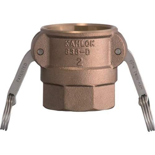 トラスコ中山 トヨックス カムロック カプラー メネジ ブロンズ 633-DB 1/2インチ BR(ご注文単位1個)【直送品】