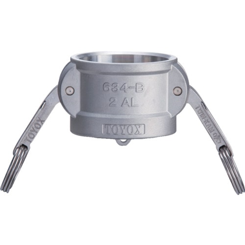 トラスコ中山 トヨックス カムロック カプラー ダストキャップ アルミ 634-B 4インチ AL(ご注文単位1個)【直送品】