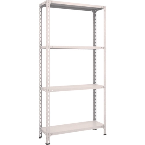 トラスコ中山 TRUSCO スチールラック 軽量棚開放型 W875XD300XH1800 4段 ネオグレー（ご注文単位1台）【直送品】
