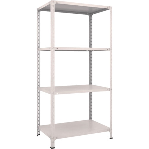 トラスコ中山 TRUSCO スチールラック 軽量棚開放型 W875XD600XH1800 4段 ネオグレー(ご注文単位1台)【直送品】