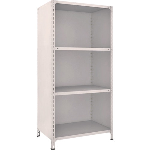 トラスコ中山 TRUSCO スチールラック 軽量棚背板・側板付 W875XD600XH1800 4段 ネオグレー(ご注文単位1台)【直送品】