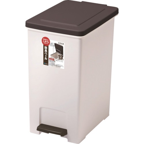 トラスコ中山 アスベル R防臭エバン・ペダルペール15L(中バケツ付)(ご注文単位1個)【直送品】