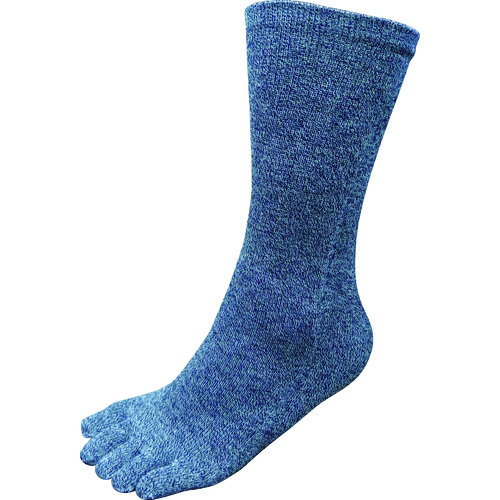 トラスコ中山 泉州 5本指ソックス 杢カラー4足組(ご注文単位1セット)【直送品】