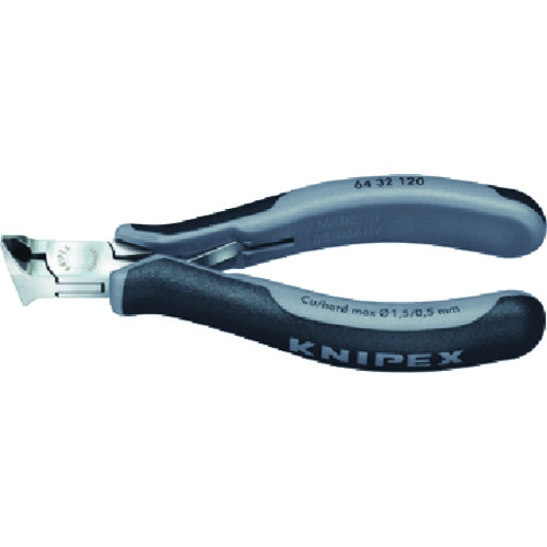 >トラスコ中山 KNIPEX 6432-120ESD エレクトロニクスエンドカッティングニッパー(ご注文単位1個)【直送品】